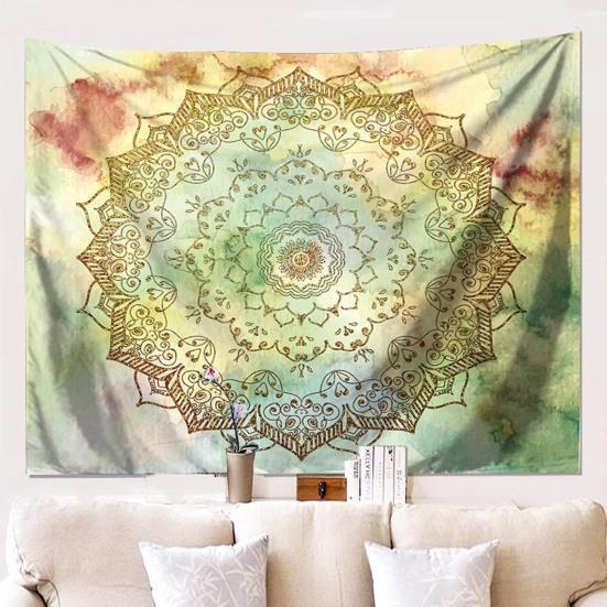 Böhmische Wandteppich, Wandbehang Teppich, Indischer Kreis Muster Teppich für Studentenwohnheim Schlafzimmer Wohnzimmer Wandkunst Fotografie Hintergrund