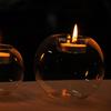 10cm Stylish Crystal-like Glass Candle Holder Romantic Candlestick Home Cafe Wedding Candlelight Dinner Decoration