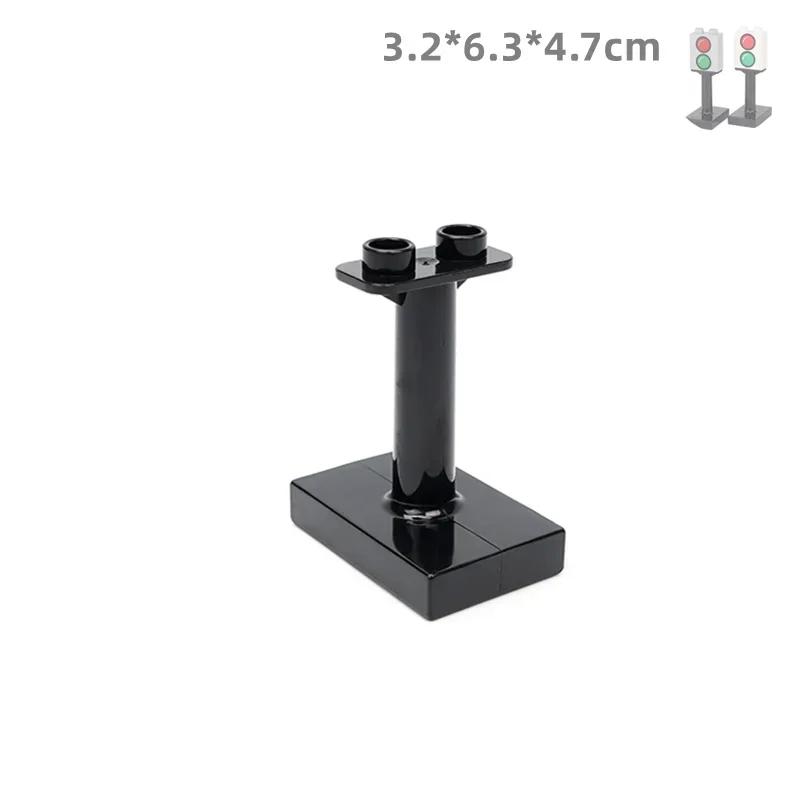 Big Building Blocks Compatible Large Bricks Road Plate Car Parking Pole Fuel Station City Traffic Kids Educational Creative Toys