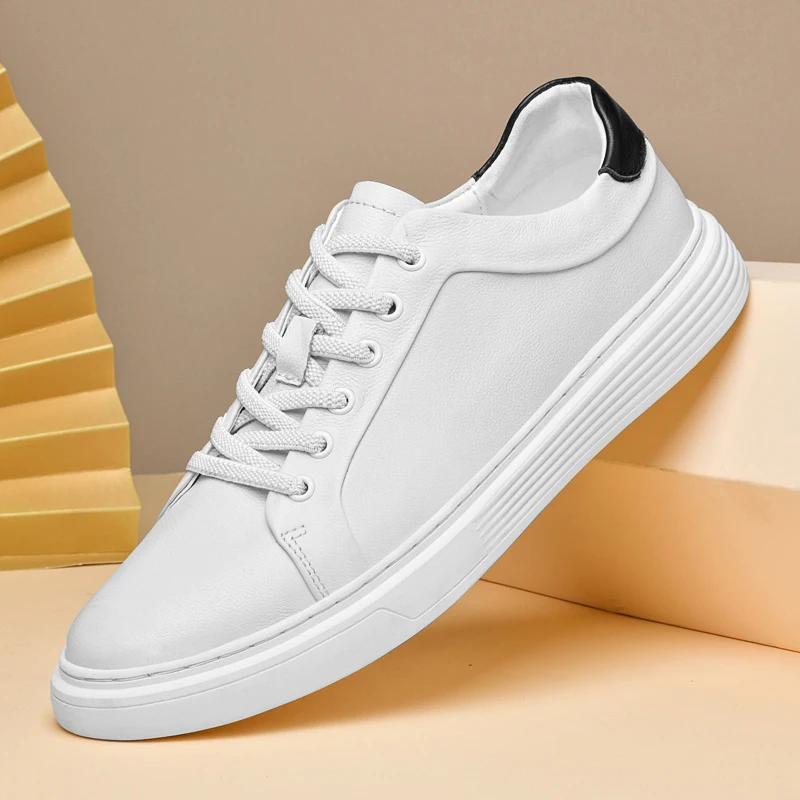 Genuine Leather Mens Shoes Luxury Stylish Sneakers Spring Autumn Outdoor Tenis Masculino Sport Shoes Fashion Vulcanized Footwear
