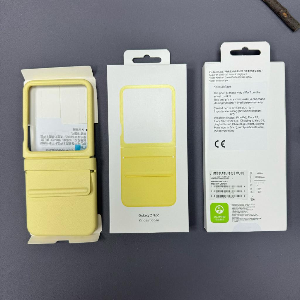 Geeignet für Samsung Zfilp6 Lederhülle Faltbare Lederhülle Galaxy ZFilp6 Handyhülle Einfarbig Business