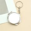 Easy To Clean Metal Keyring Cosmetic Mirror for Travel Office and Daily Activities Featuring Sturdy Construction