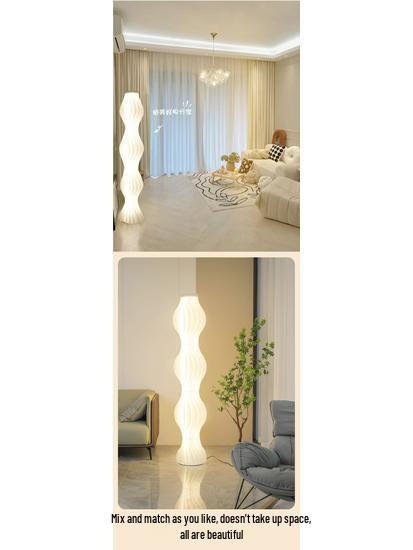 Creative Luxury Cream-Style Hula Skirt Floor Lamp for Living Room & Bedroom Atmosphere