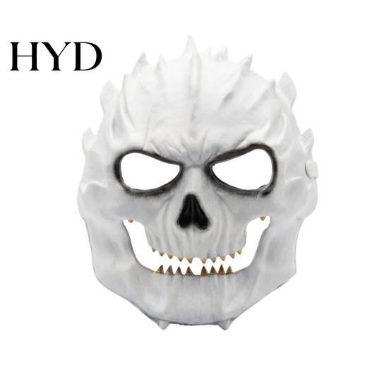 Horror Skull Mask Halloween Foam Mask, Creepy Full Face Prop Masquerade for Adult, Cosplay Costume Party Accessories Spooky