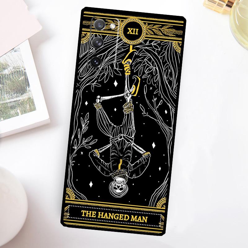 

The Hermit Tarot Card Grim Reaper Case For Samsung Galaxy S24 Ultra S21 S22 S23 Plus S20 FE S8 S9 S10 Note 10 20 Ultra Cover Galaxy S24