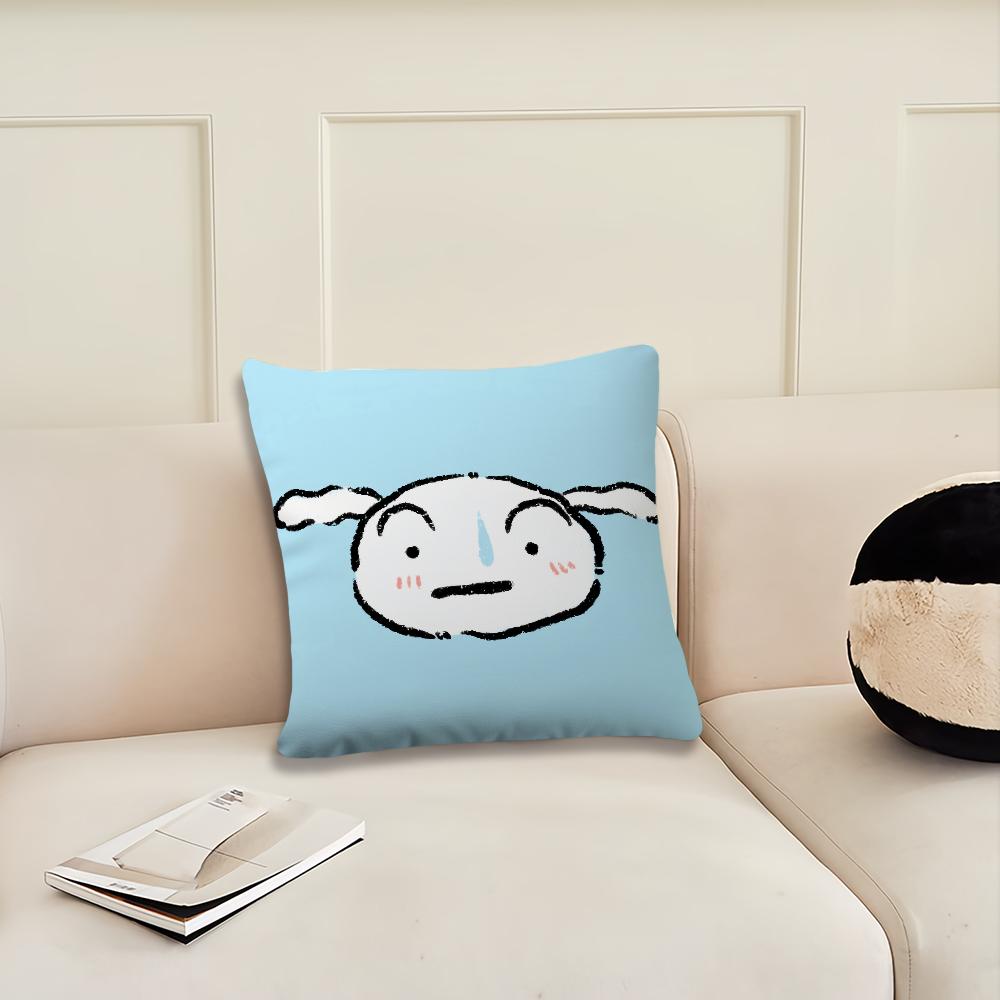 Cartoon C-Crayon S-Shin-chan Nohara Shiro Cute cushion cover Living Room Headboard Office Bedroom Sofa Nap Time Pillow Case