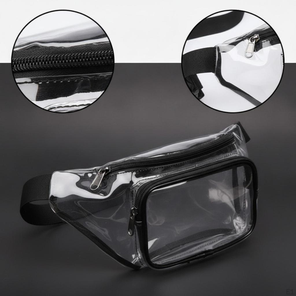 Clear Fanny Pack Handsunrestricted Waist Bag Waterproof for Travel