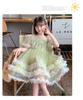 Girls' Summer Dress 2026 New Style Children's Western-style Girls' Summer Dress Three-dimensional Flower Mesh Princess Dress