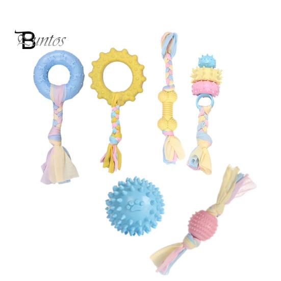 

6 шт., игрушки для домашних животных, облегчение тревоги, интерактивные игрушки для прорезывания зубов у собак, устойчивые к укусам, TPR, хлопковая веревка, игрушка для жевания домашних животных, игрушка для домашних животных B