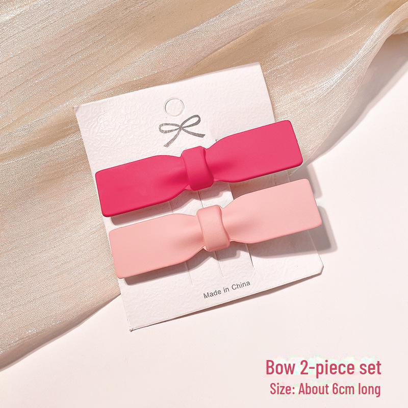 2023 Pink Love Dopamine Hairpin for Women: Trendy Bangs Duckbill Clip