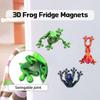 3D Printed Magnetic Frog Fridge Magnet, Realistic Frog Fridge Magnet, Fun Ornament Home Office Whiteboard Decoration