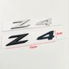 3D ABS Adhesive Chrome Black Logo Z4 Emblem Letters Car Rear Trunk Badge Decal For BMW Z4 E85 E89 G29 Z4 Sticker Accessories