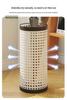 Minshuku Café Home Rattan-Style Umbrella Stand, Cream