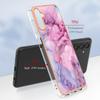 For Samsung Galaxy A56 5G TPU Case Marble Pattern 2.0mm Electroplating Phone Back Cover