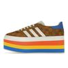Adidas Gazelle Original GG Multicolor Platform (Womens) Women Sneakers Beige Brown 707873-UWV20-7163