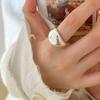 Xiaomi 925 Sterling Silver Simple Ring For Women Fine Jewelry Finger Adjustable Open Vintage Simple Ball Ring For Party Birthday Gift