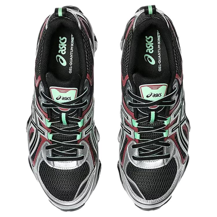 Asics Gel-Quantum Kinetic Comfortable Versatile Durable Low-Top Running Shoes Unisex Running Shoes Black Silver 1203A270-027