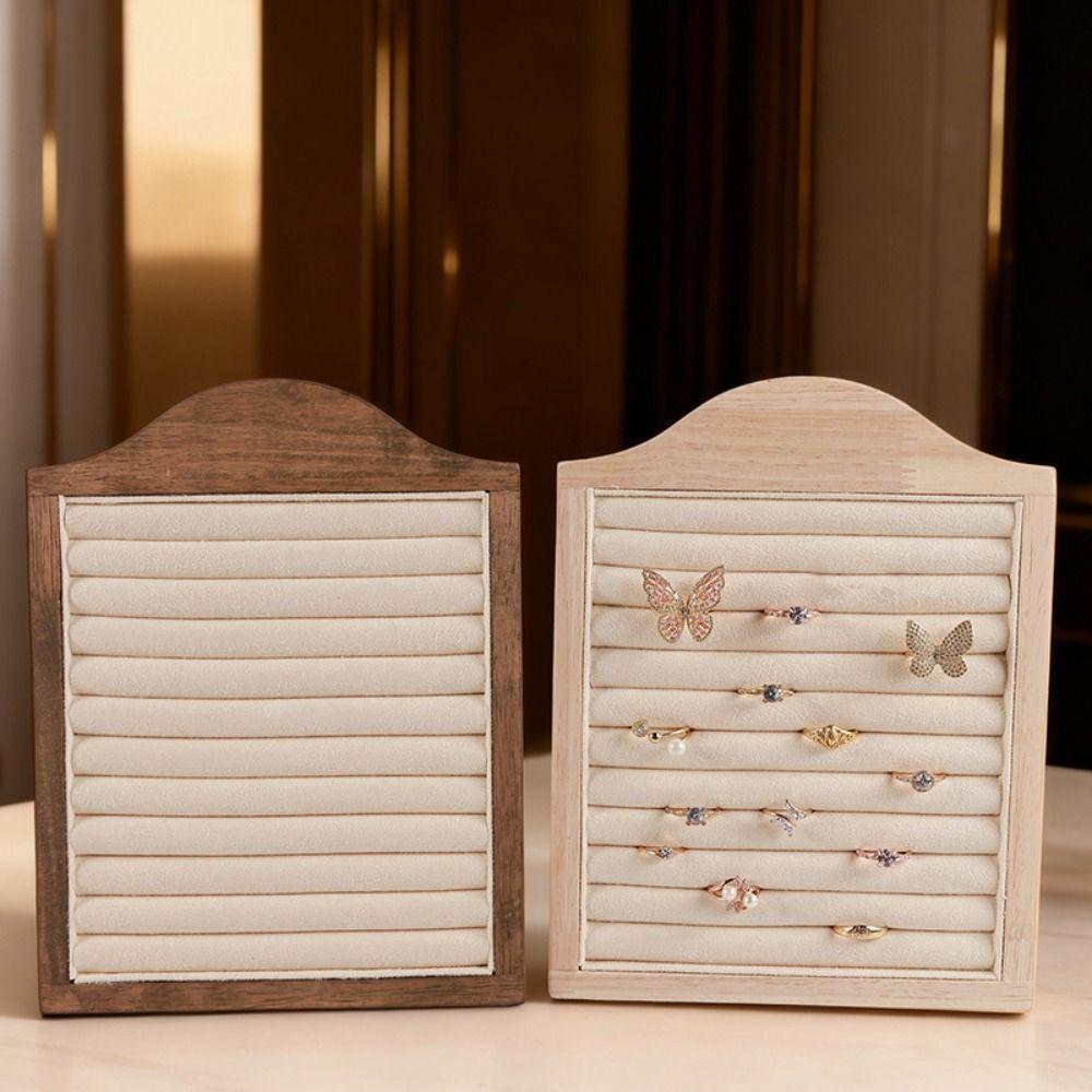 Vertical Wooden Jewelry Tray Large Capacity Jewelry Display Holder  Jewelry Storage