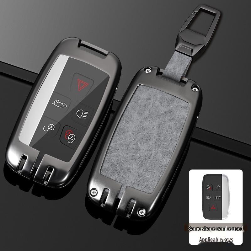 Land Rover Key Case for Range Rover, Defender, Velar, Evoque, Discovery 4, Freelander, and Discovery 5 - Metal Car Key Bag.