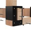 4Pcs Adjustable Metal Firewood Racks Wood Lumber Storage Support Organizers Wood Holder With Screws Easy Installation