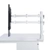 Sanwa Supply Monitor Arm (Single, Long Arm, Slim Short Clamp, White) CR-LAC116W