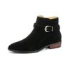 Fashion 2025 New Men's Ankle Boots Fashion Comfortable Leather Botas Classic Outdoor Motorcycle Boots Non-Slip Male Walking Footwear