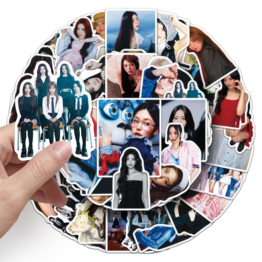 50 ITZY Graffiti Stickers - Personalized Korean Girl Group Lee Chae-ryeong Decals for Phones and Motorcycles