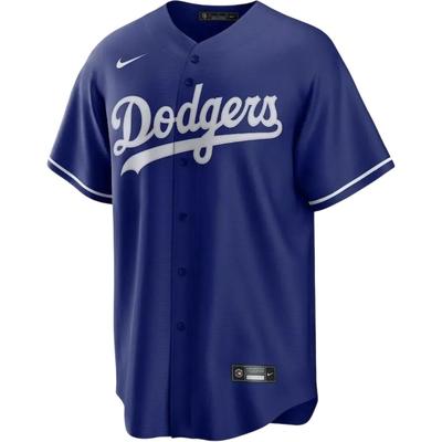 X Kolaboracja MLB Dodgers Bellinger Prosty Wygodny Litera Krótki Rękaw T-Shirt Męski Top Niebieski T770-LDRS-LD7-B35