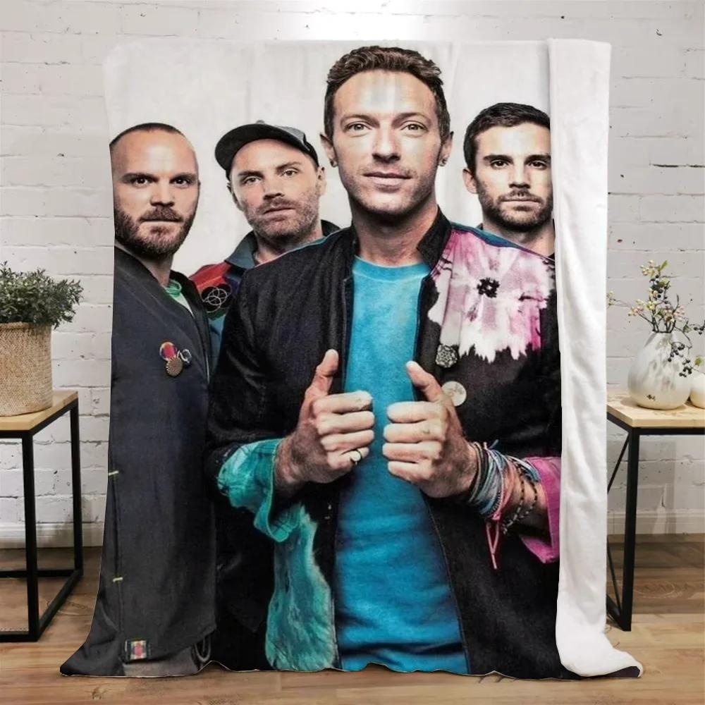 Coldplay Throws Blankets for Sofa Luxury Throw Blanket King Size Fluffy Plaid Microfiber Bedding Beach Towel Home Interior Knee