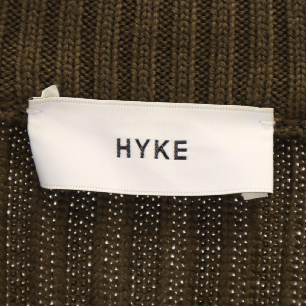 HYKE knit poncho Khaki Brown Women Used