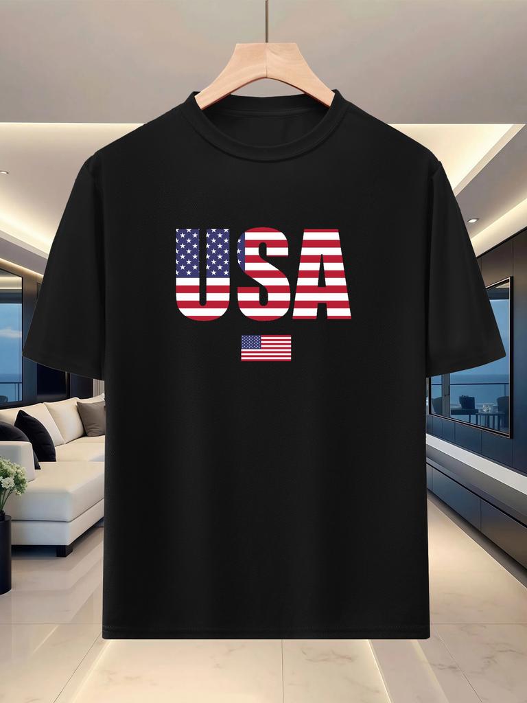 Men's round-neck T-shirt. and versatile. Comfortable and breathable. Suitable for casual and sp