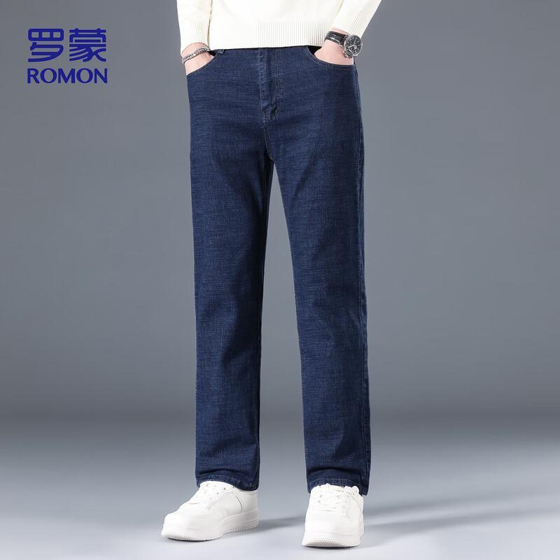

ROMON Men s K951 Elastic Loose Straight Leg Jeans 38