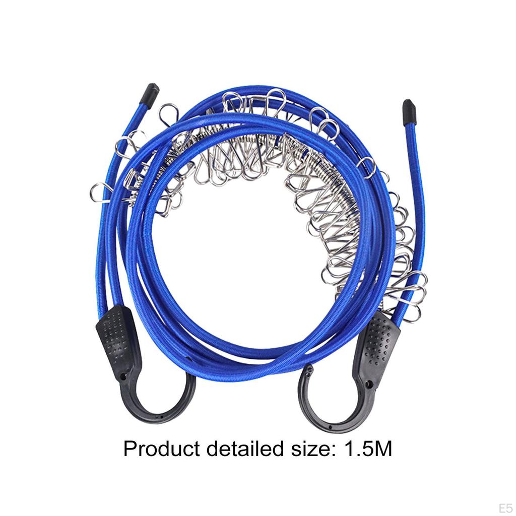 Adjustable Cord Bungie Rope Premium Rubber Easy to Install Strap Clothesline for Luggage
