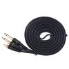 10ft Dual   Male   to Dual 6.35mm 1Celsius4  TS Male Plug Stereo   Cable Cord Wire for Mixer AV Amplifier
