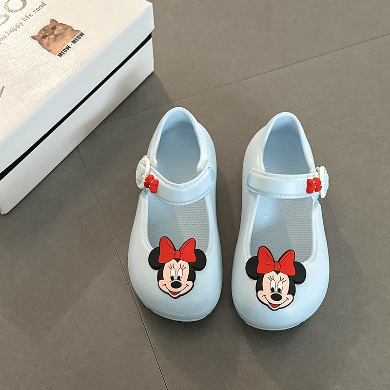 Cute Cartoon Mickey Mary Jane Shoes Women's Summer 2025 New Cute Fashion Wear Comfortable Sandals Single Shoes
