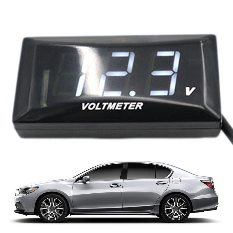 

Вимірювач напруги батареї Вольтметр Цифровий DC 12-150 В Світлодіодний дисплей мотоцикла Екран Водонепроникна квадратна панель Напруга батареї автомобіля синій
