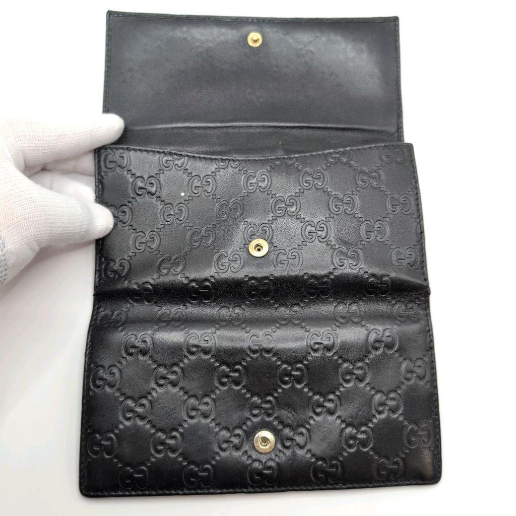 Used GUCCI Interlocking G Gucciissima Leather Bi-fold Wallet