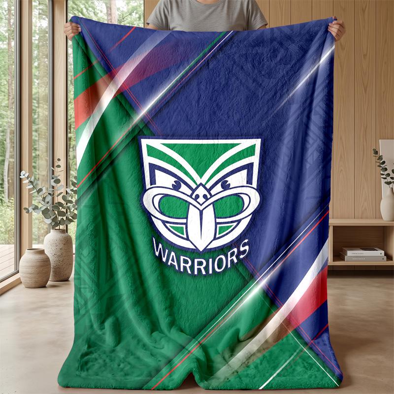Coperta in Flanella Pile Wigan Warriors Coperta Calda e Accogliente per Divano Letto Viaggio Uso in Tutte le Stagioni