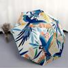 1pc Parrot Floral Automatic Folding Umbrella - Portable Collapsible, 8-Rib Durable Frame, Perfect for Outdoor Use,  Yy251218124
