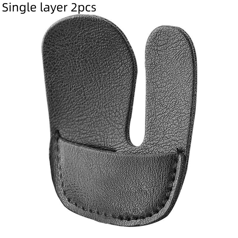 2Pcs Recurve Bow Thicken Pu Leather Adjustable Finger Protector Archery Accessories Finger Guard