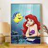 Disney 5d diamond painting full of diamonds diy diamond embroidery decorative painting ornaments living room Ariel Mermaid
