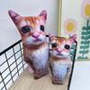 Cuddly Animals Plushie Throw Pillow El Gato Animals Plush Soft Stuffed Felines for Snuggles Play Used for Home Decors