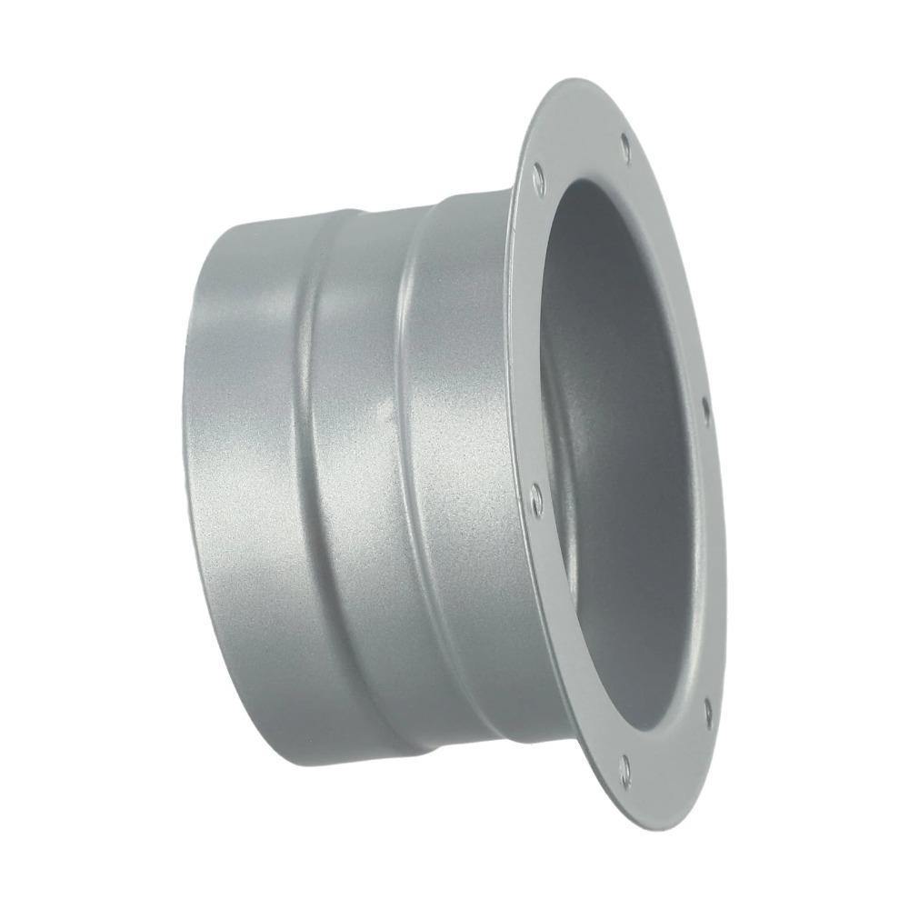 Metal Exhaust Duct Connector Flange Round High-temperature Resistant Straight Flange Adapter 75-300mm Pipe Air Vent Connector