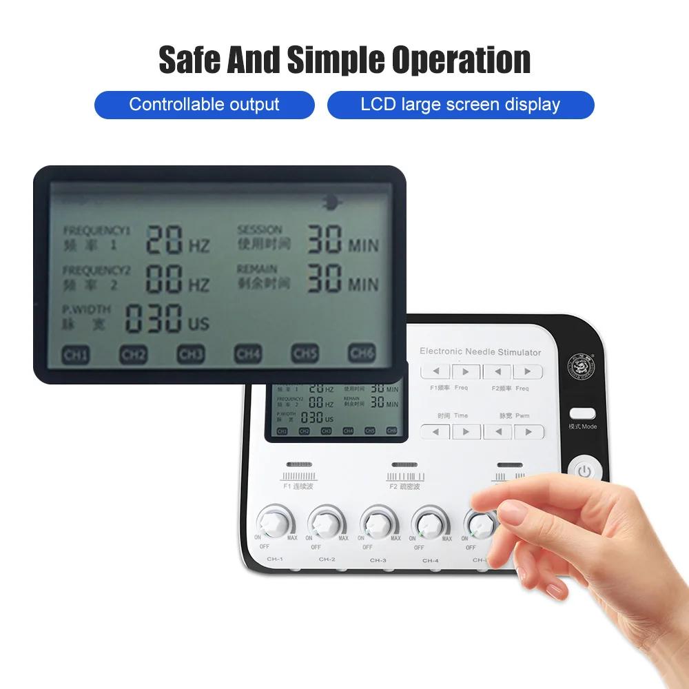 Stimulator Electric Nervos Relaxare Musculară Acupunctură Arde Grăsimi Corp Relief Masaj Electronic cu Pulsuri Tens EMS Aparat de Slăbit