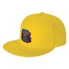 Fashion Arcade   Neon Burger Stack Flat Brim Sun Hat  Vintage Distressed Caps