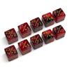 10 szt. 16 mm 6-stronne kości liczniki +1-1 kości liczące do gry Magic The Gathering tokeny karty lojalnościowe akcesoria zabawka dla dzieci