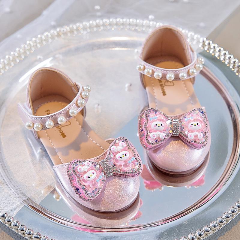 2025 Autumn Toddler Cartoon Bow Baby Shoes - Soft Sole Dance Sandals for Girls 23