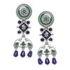 Mehrunisa Enamel and Beads Embellished Earrings For Womens