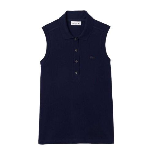 Lacoste Damen L.12.D Stretch Slim Ärmelloses Poloshirt