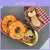Dachshund Plush Keychain With Hamburger Accessory Soft Stuffed Animal Toy For Kids